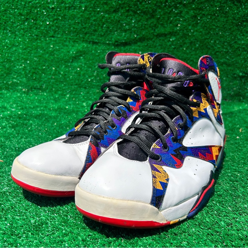 Size 12 Jordan 7 Retro Sweater Nothing But Net 304775 142‎ Mens Shoes Nike Air